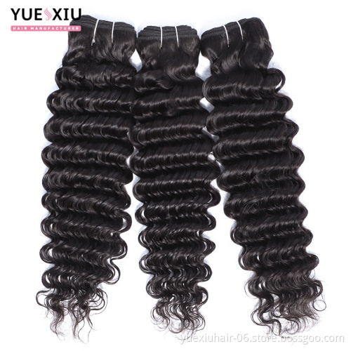 9A Top Brazilian Virgin Hair,8 To 30 Inch Brazilian Deep Wave Hair,Double Drawn Hair Weft